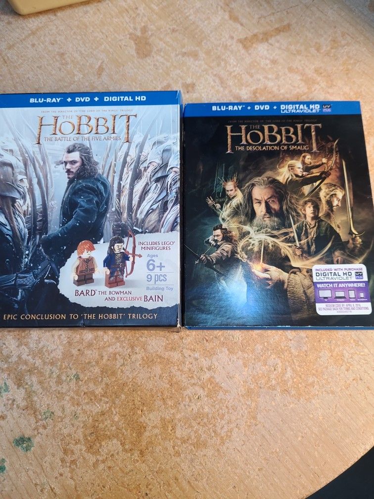 Hobbit Blueray Blue Ray DVD