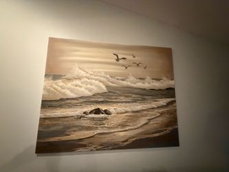 Large Ocean Seascape Canvas Painting