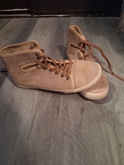 Womens 7 brown high top vans