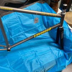 Litespeed Titanium TACHYON 57cm - 650c Frameset & BDC Profile Design Carbon Fork