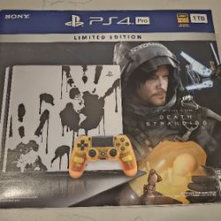 Sony PlayStation 4 Pro 1TB Console with Death Stranding Video Game Bundle Sealed
