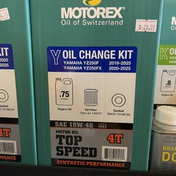 Oil Change Kit For Yamaha YZ250F