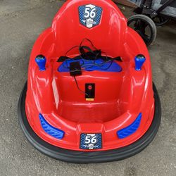 Kids Bumper Cart Lights Up Used It Works Has Charger 