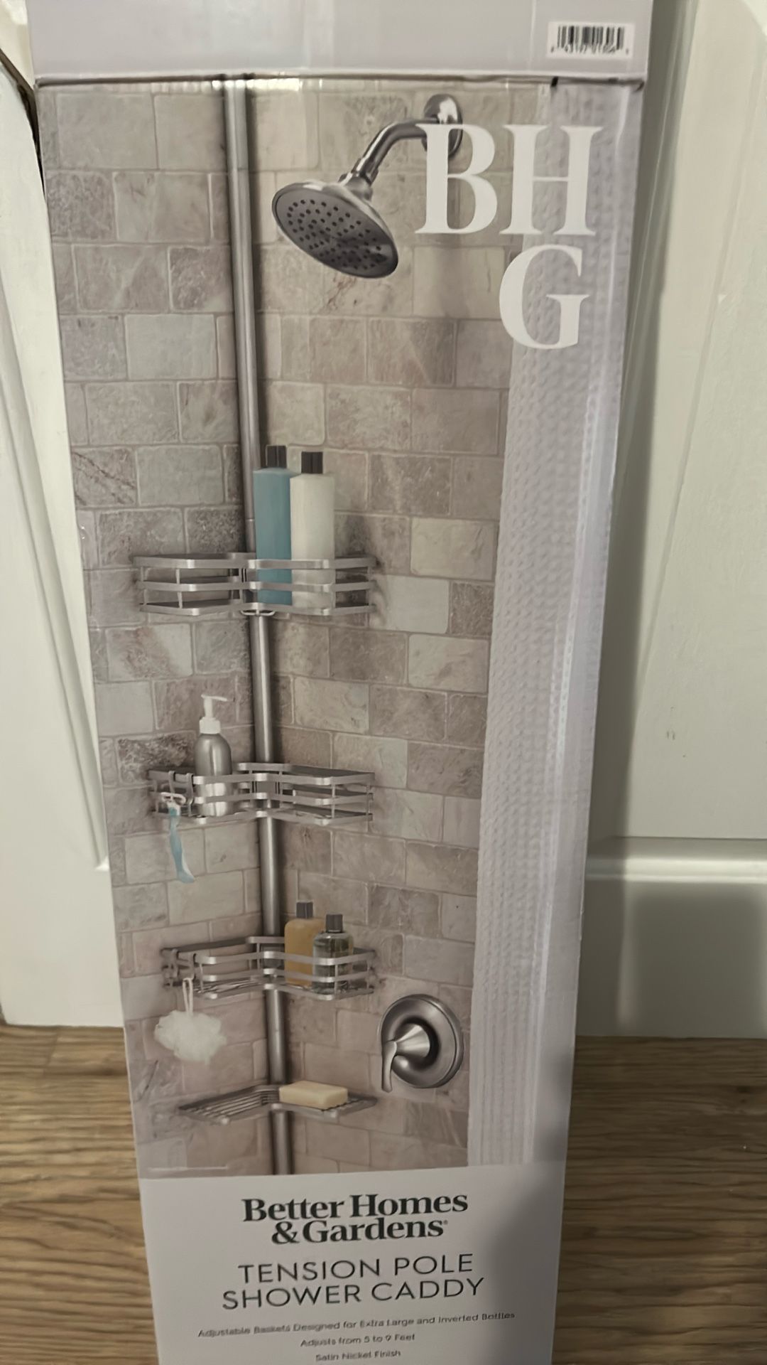 TENSION POLE SHOWER CADDY