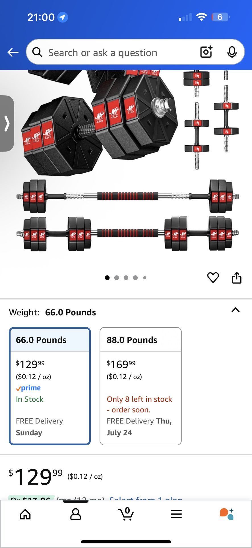 Adjustable Dumbbells