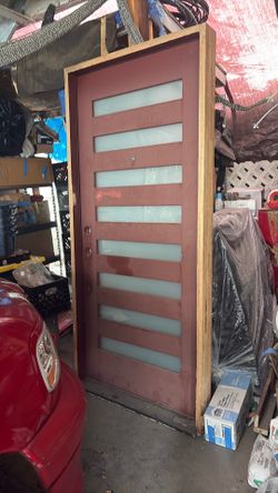 Exterior door solid wood