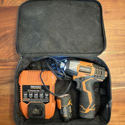 RIDGID 12-Volt Lithium-Ion 3/8 in. Cordless 2-Speed Drill Kit