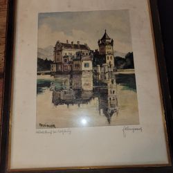 Josef Felsinger ,(Wien 1(contact info removed) Salzburg, Aquarell,signiert Felsinger,