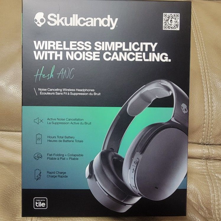 Skullcandy - Hesh ANC - Over the Ear - Noise Canceling Wireless Headphones - True Black