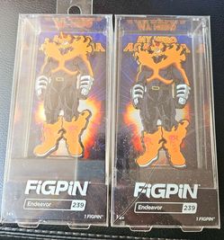 FiGPiN My Hero Academia: Endeavor Target Exclusive Collectible (2) one has crack