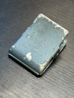 Vtg The Abbott Line AB-46 Metal Magnetic Paper Memo Clip Industrial Slate Blue