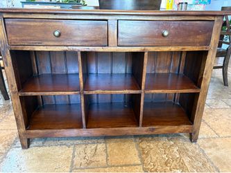 Solid wood console table