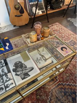 Coffee Table with mirror base - West Elm Terrace