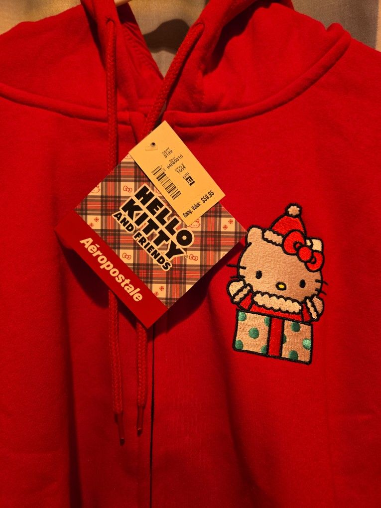 Red Aeropostale Junior Hello Kitty Hoodie