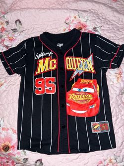 Disney Pixar Cars Lightning McQueen Baseball Jersey