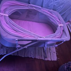 Pink Folding Bassinet