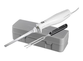 BRAND NEW IN BOX Hamilton Beach Electric Knife Set for Carving Meats, Poultry, Bread, Crafting Foam & More, Reciprocating Serrated Stainless Steel Bla