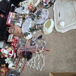 Mixed Lot Of Christmas Deco Department 56 And More