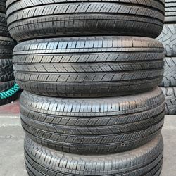 4 USED TIRES MICHELIN 225/60/18