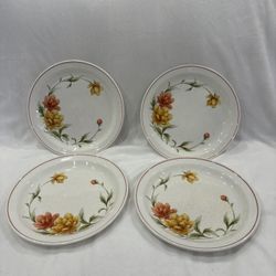 Set Of Four Vintage Versatone By Noritake 8 Inch Plates 