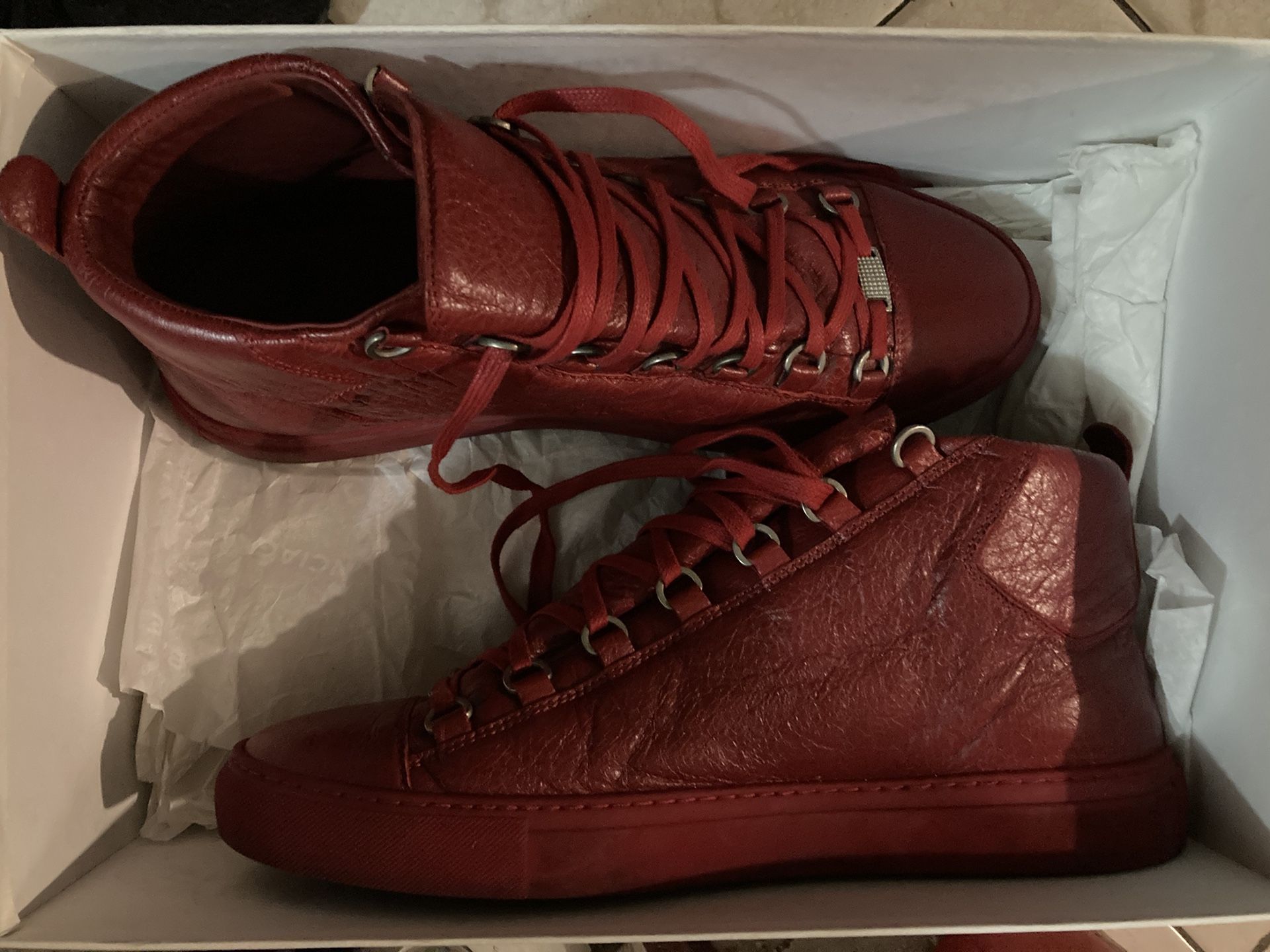 Red Balenciaga Shoes