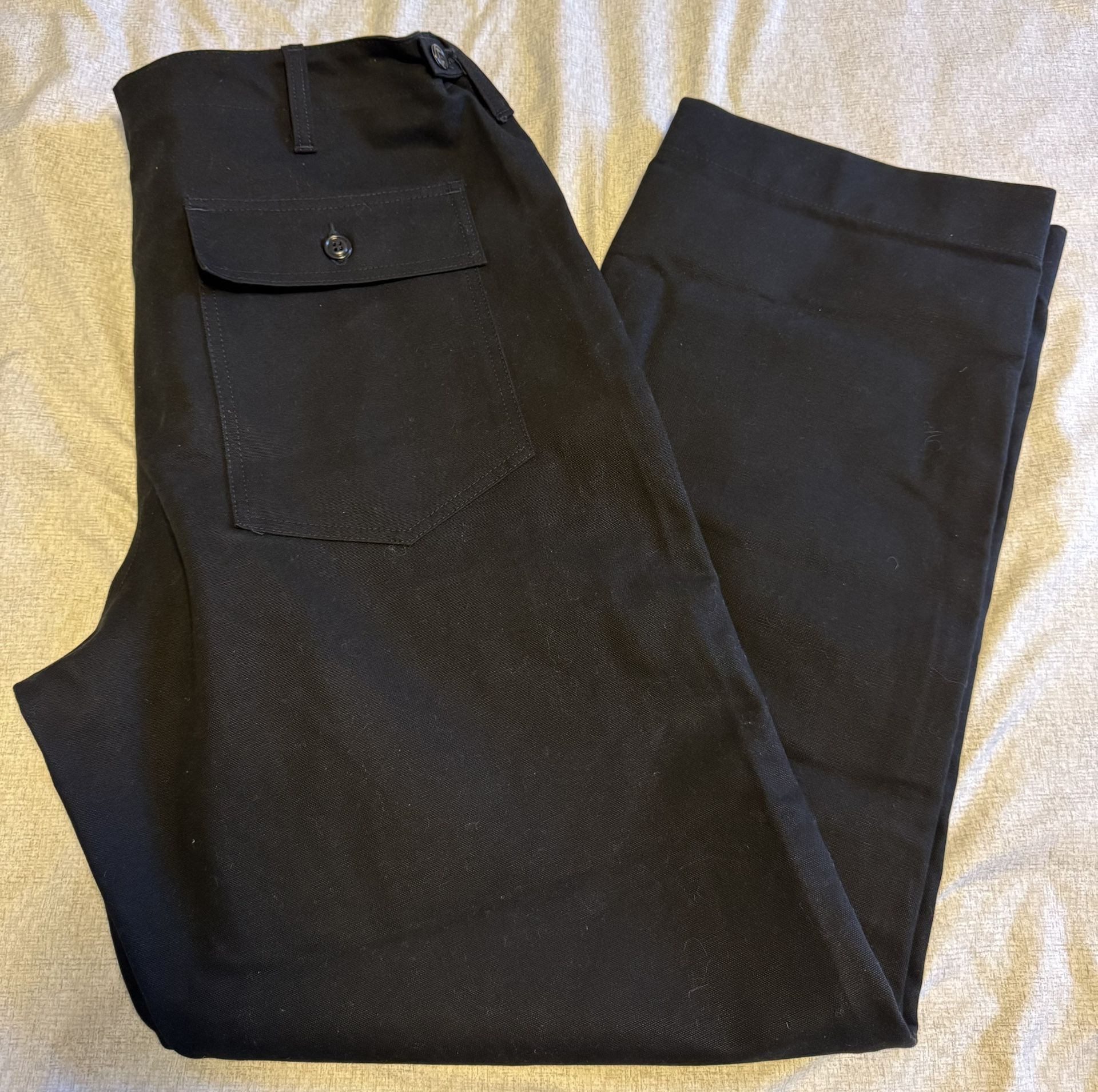 Filson Size 40 X 32 Field Supply Pants Used Men Black Canvas USA (contact info removed)9