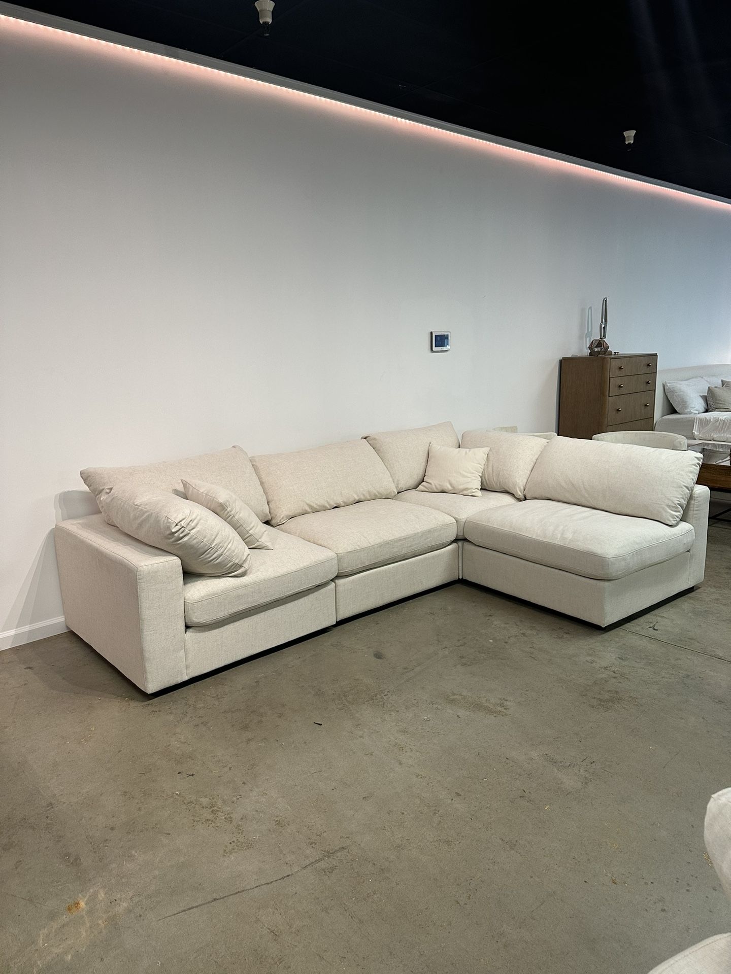 NEW Cloud Modular Sofa Chaise Sectional — FREE Delivery