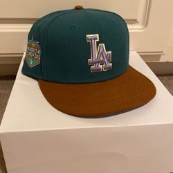 LA Dodgers New Era 2020 World Champions Patch Baseball Hat
