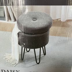 BRAND NEW OTTOMAN STOOL WITH STORAGE 