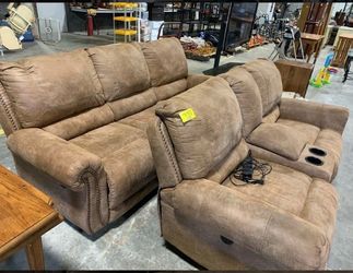 Microfiber Sofa and Loveseat