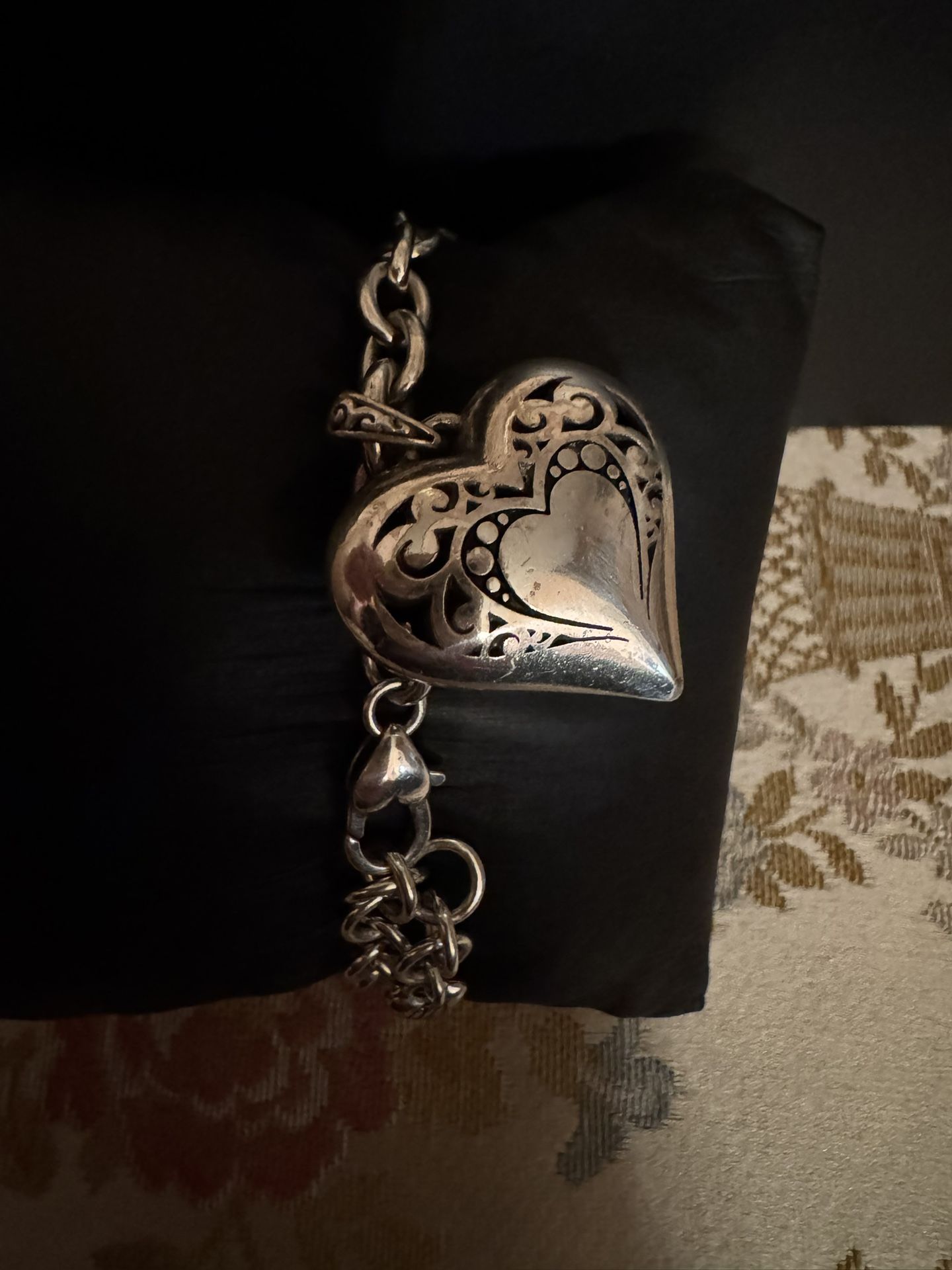 Vintage Brighton Heart Charm Bracelet