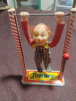 Jimmy the Acrobatic Clown Tin Toy from West Germany by Arnold
