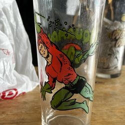 Vintage Pepsi Collector Series Aquaman Comic Glass 1978 DC Comics