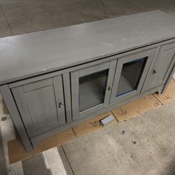 TV stand with storage needs work