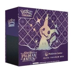 POKEMON CENTER PALDEAN FATES ETB WITH ACRYLIC CASE