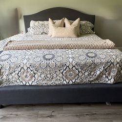 King Fabric Bed Frame (frame Only) 