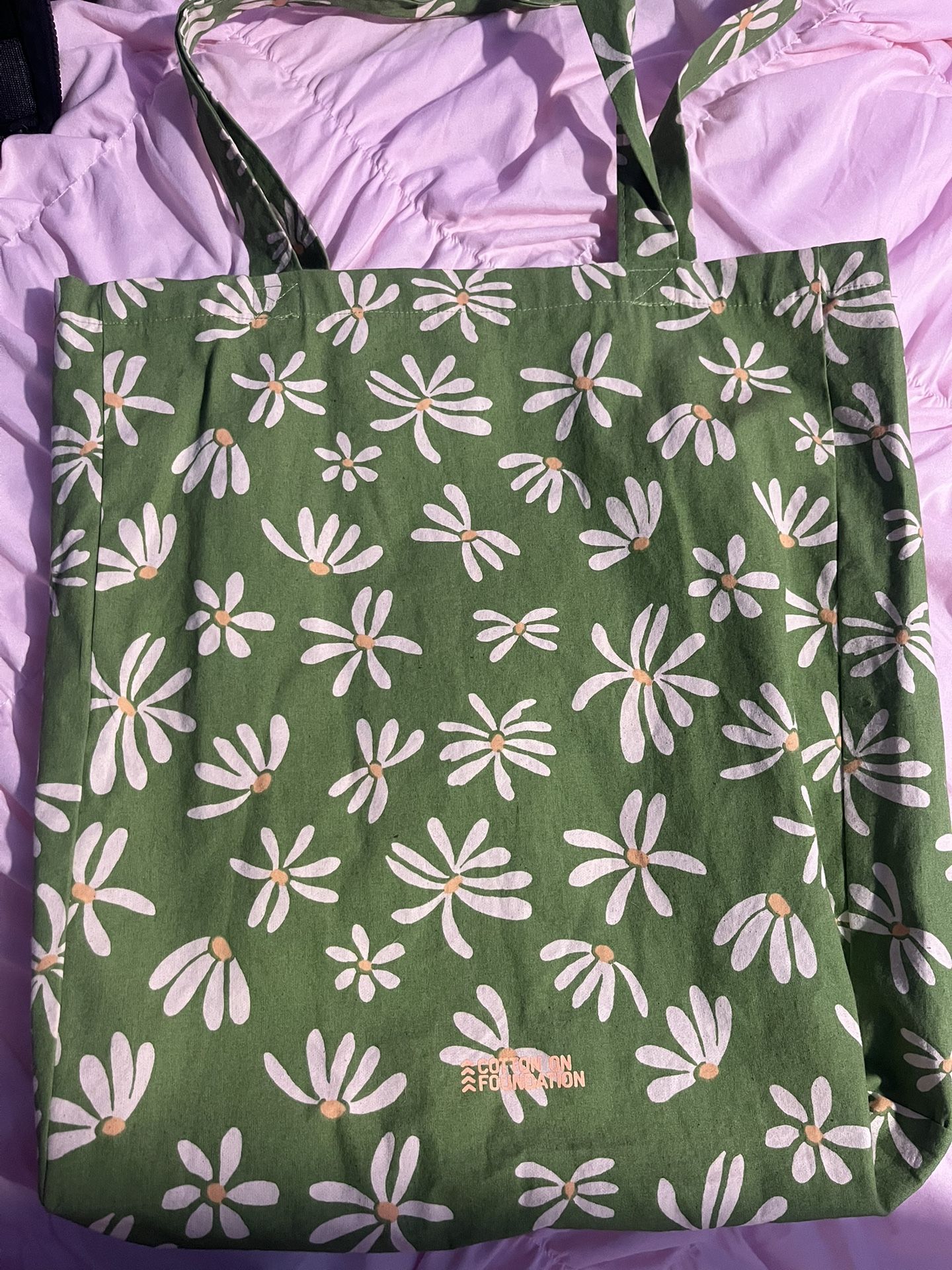 Canvas Floral Tote Bag