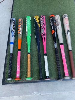 Kids beginners baseball 24”,25”,26”, 27” Lot of 8 Used Baseball Bats