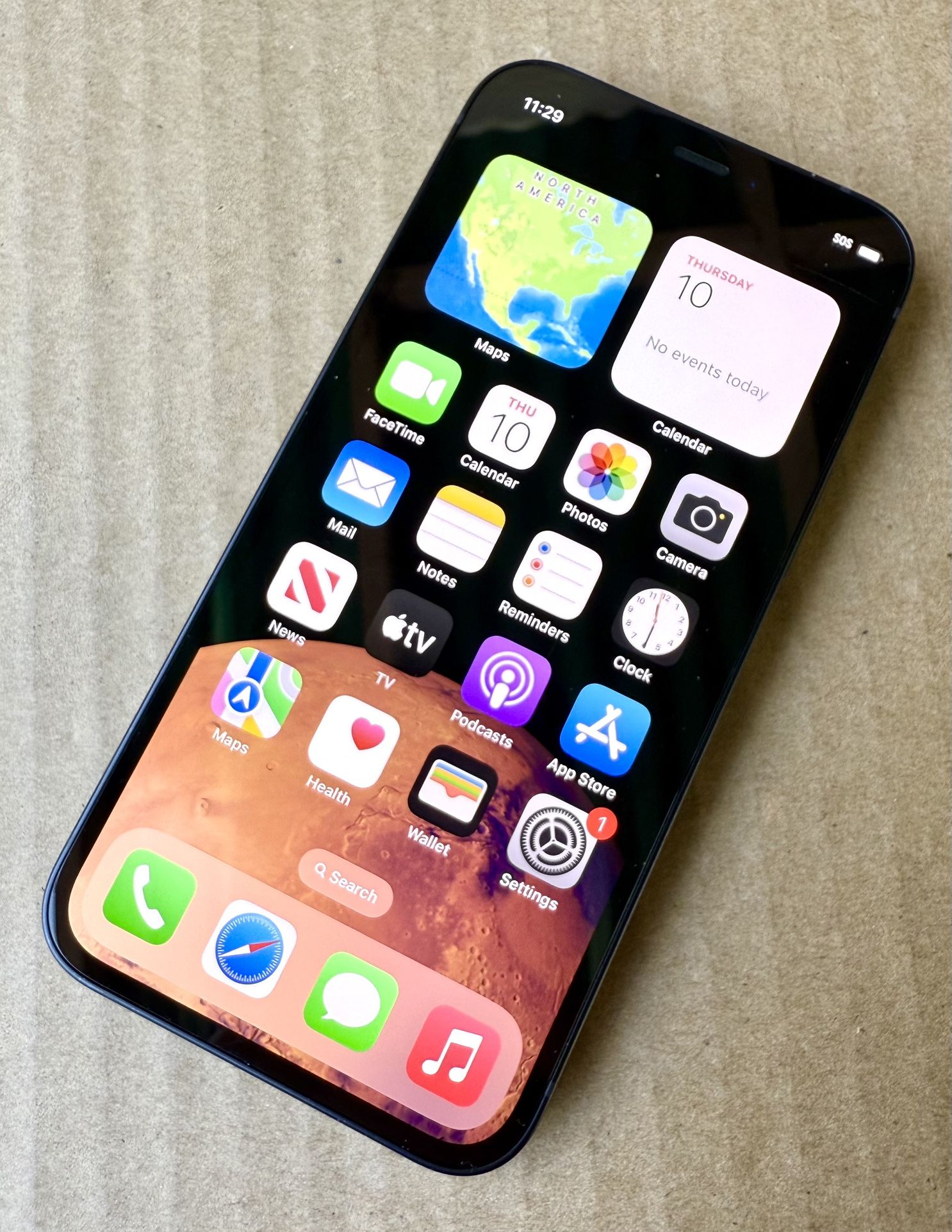 Unlocked Apple iPhone 12 Mini (64 GB) Black + Protector & Case
