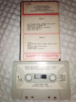 Roger Williams Kapp Cassette Tape Lot