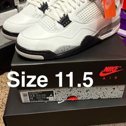 Air Jordan 4 white cement