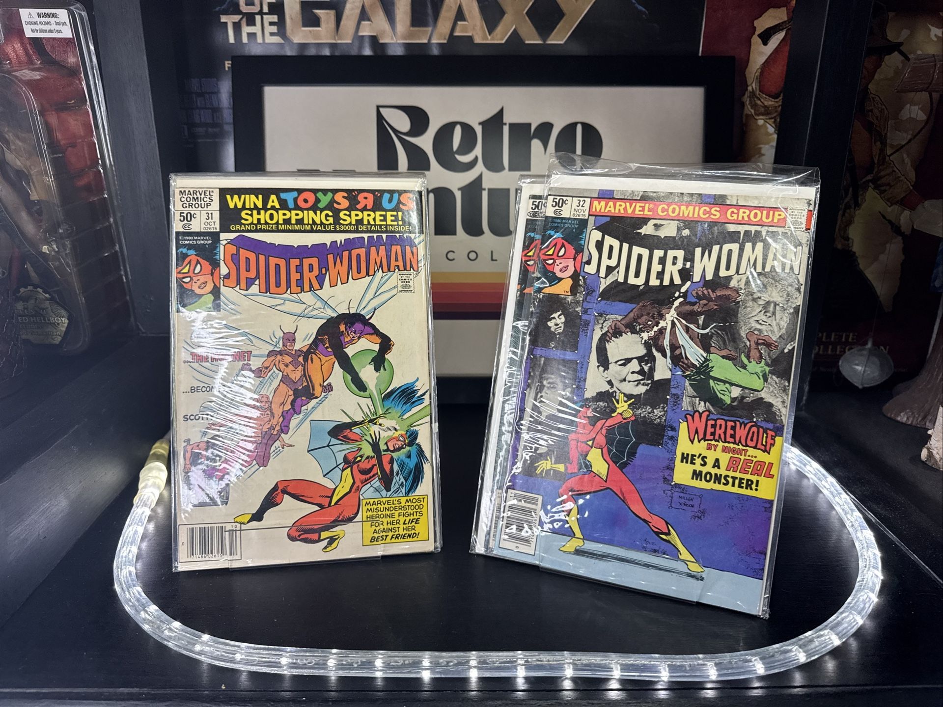 Spider-Woman Vol 1 Issues 31-33 35-38 40 Marvel Comics 1980 Bag & Board Mix VG