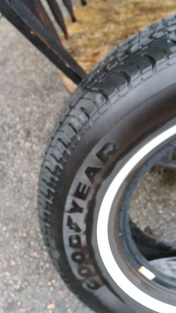 Goodyear weather white sidewall LOCAL ONLY