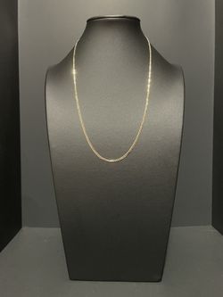 20” 14K Yellow Gold Curb Necklace 