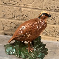 Gorgeous Ceramic Handmade Handpainted Bird Figurine/Sculpture