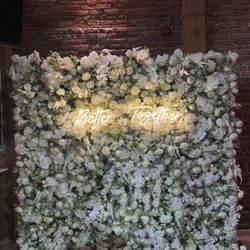 Flower Wall Backdrop For Events Weddings/ Birthdays/ Engagements/ baby Shower 