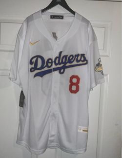 Los Angeles DODGERS KIKE HERNANDEZ World Series Champions GOLD JERSEY Ring Ceremony Vapor Stitched Adult men’s Large New with tags