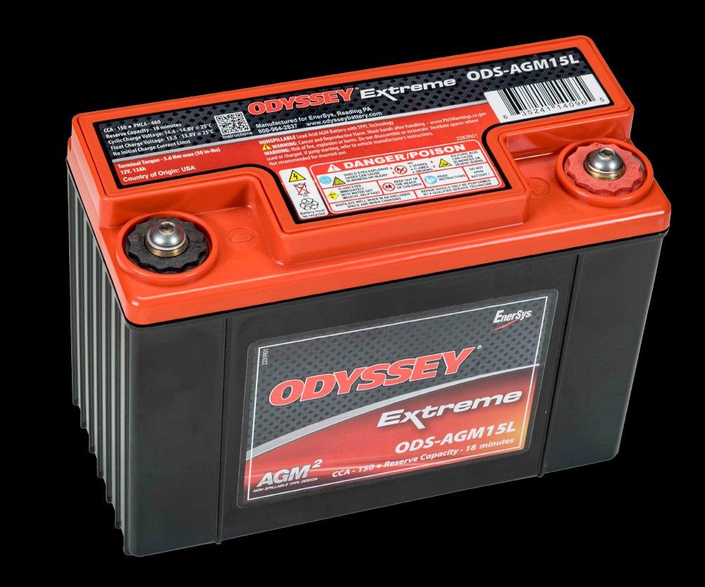 ODYSSEY Extreme Battery ODS-AGM15L (PC545) Atv Marine Powersports