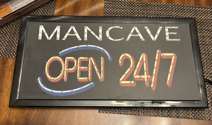 Man Cave Light Up Sign 