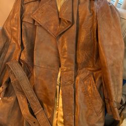 Men’s leather coat